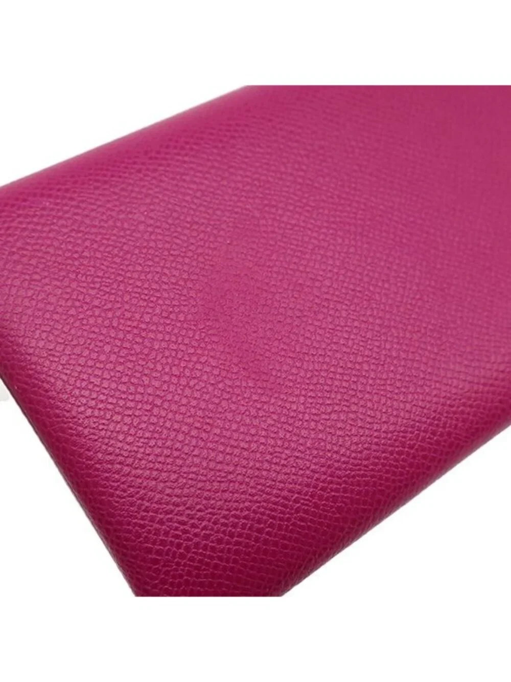 Hermes Card Case Calvi Leather Veau Madame Rose Purple Silver Business
